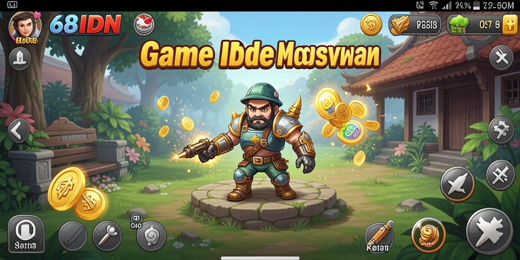 Tampilan gameplay menarik dari 68IDN dengan elemen Idle.