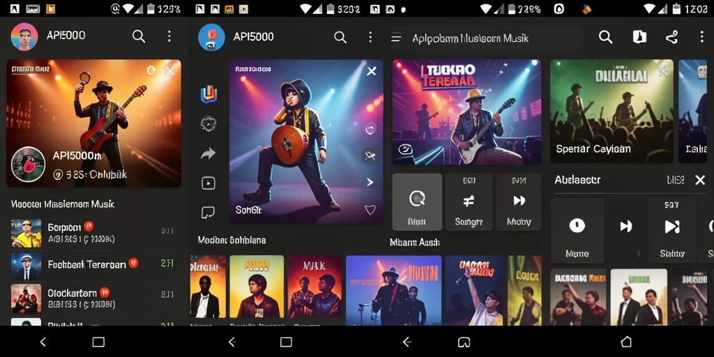 Screenshot API5000 menampilkan pemain menikmati tantangan musik.