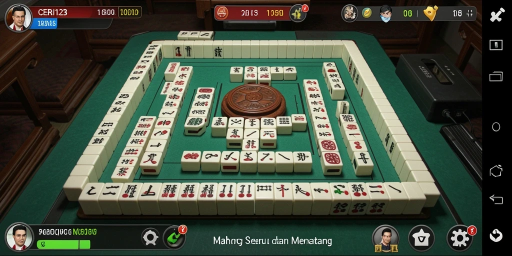 Tampilan gameplay CERI123 yang menarik dengan grafis Mahjong.
