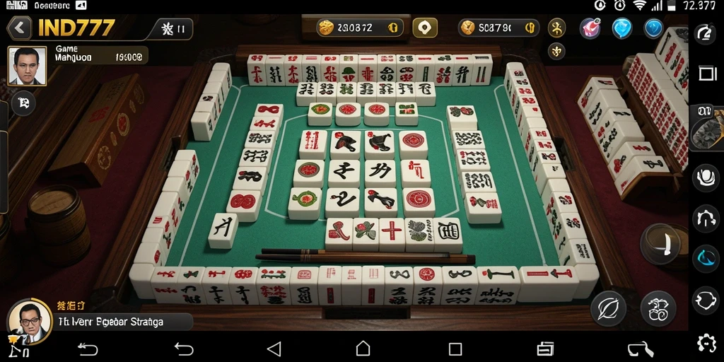 Tampilan gameplay Mahjong yang menantang dan menarik dari IND777.