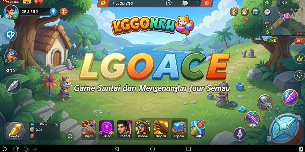 Tampilan gameplay <strong>LGOACE</strong> yang ceria dan menggugah semangat.