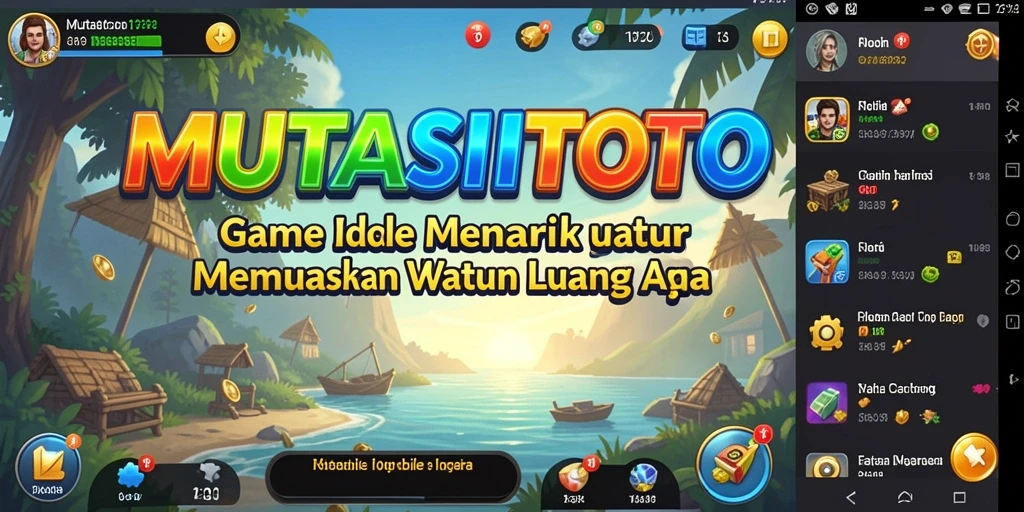 Tampilan gameplay menarik di MUTASITOTO dengan elemen Idle.