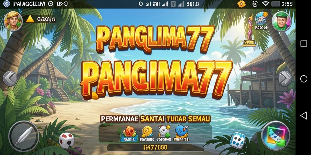 Screenshot PANGLIMA77 menampilkan gameplay yang santai dan menyenangkan.