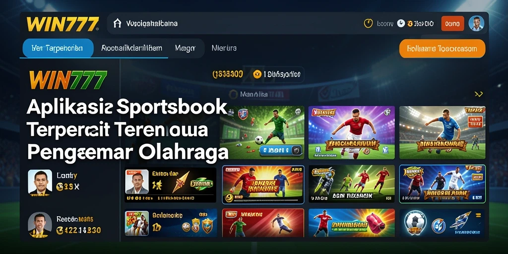 Tampilan gameplay menarik dan interaktif dalam aplikasi Sportsbook.